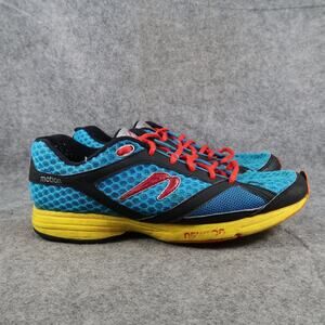 Newton Running Shoes Mens 9 Athletic Motion Trainer Sneaker Mesh Blue Yellow